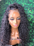 Tropical curly frontal wig