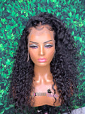 Tropical curly frontal wig