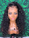 Tropical curly frontal wig