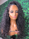 Tropical curly frontal wig