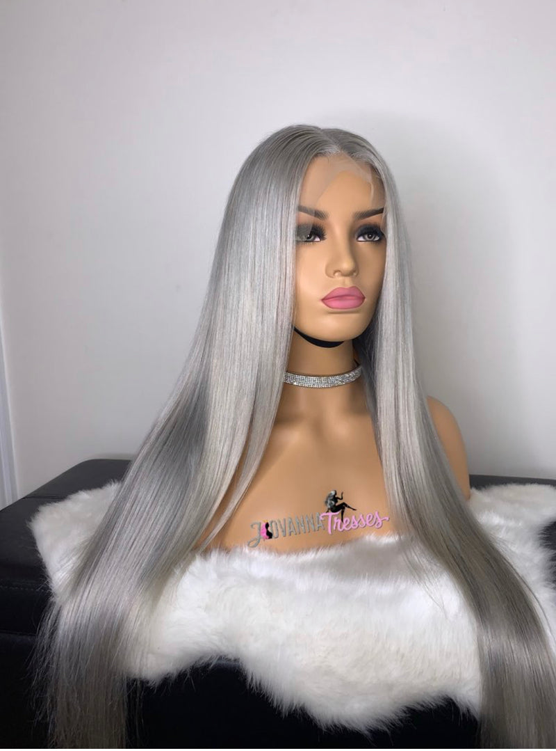 Icey closure wig