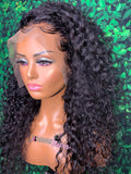 Tropical curly frontal wig