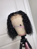 Deep curly closure wig